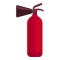 Extinguisher icon cartoon vector. Rescue man