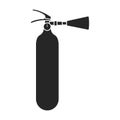 Extinguisher vector icon.Black vector icon isolated on white background extinguisher