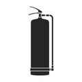 Extinguisher vector icon.Black vector icon isolated on white background extinguisher