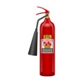 Extinguisher vector icon.Realistic vector icon isolated on white background extinguisher .