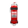 Extinguisher vector icon.Realistic vector icon isolated on white background extinguisher .