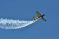 Extra 300 airplane performing an airshow Royalty Free Stock Photo