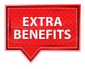 Extra Benefits misty rose pink banner button