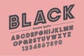 Extra Bold vector decorative bold font design, alphabet, typefac