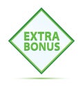 Extra Bonus modern abstract green diamond button