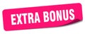 extra bonus sticker. extra bonus label