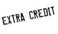 Extra Credit rubber stamp Royalty Free Stock Photo