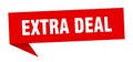 extra deal banner. extra deal speech bubble.