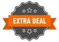extra deal label. extra deal isolated seal. sticker. sign