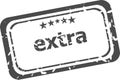 Extra grunge rubber stamp isolated on white Royalty Free Stock Photo