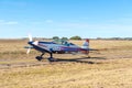 Extra 300L aircraft on taxiway at the Tempe Airport Royalty Free Stock Photo