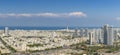 Large Panorama Of Tel Aviv Skyline, Tel Aviv Cityscape Large Panorama At Day, Israel Royalty Free Stock Photo