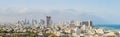 Large Panorama Of Tel Aviv Skyline, Tel Aviv Cityscape Large Panorama At Day, Israel Royalty Free Stock Photo