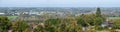 Extra large panoramic view, taken from a high angle at the famous Wall or Muur van Geraardsbergen, Flemish Region, Belgium