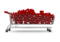 Extra large shopping trolley percentages