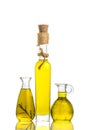 Extra olive oils bottles isolated Royalty Free Stock Photo