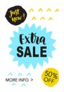 Extra Sale mobile banner template