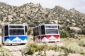 2 Extra Sandia Peak Tram carriers waiting in the wings