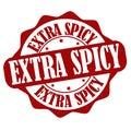 Extra spicy label or stamp