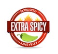 Extra spicy seal illustration design