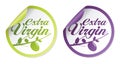 Extra virgin olive oil stickers