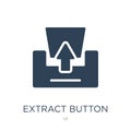 extract button icon in trendy design style. extract button icon isolated on white background. extract button vector icon simple Royalty Free Stock Photo