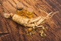 Extract of ginseng root Royalty Free Stock Photo