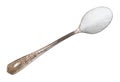 Extract of stevia plant in silver teaspoon cutout Royalty Free Stock Photo