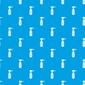 Extraction tool pattern vector seamless blue Royalty Free Stock Photo