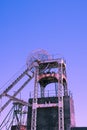 The extraction tower of the coal mine Royalty Free Stock Photo