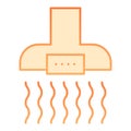 Extractor hood flat icon. Household orange icons in trendy flat style. Kitchen exhaust gradient style design, designed Royalty Free Stock Photo