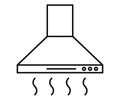Extractor hood. Kitchen range hoods. Vector illustration Royalty Free Stock Photo