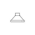 Extractor hood thin line icon. extractor hood Hand Drawn thin line icon Royalty Free Stock Photo