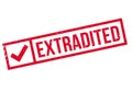 Extradited rubber stamp Royalty Free Stock Photo