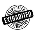 Extradited rubber stamp Royalty Free Stock Photo