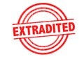 EXTRADITED Rubber Stamp Royalty Free Stock Photo