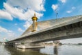 Extradosed Bridge on Chao Phraya River in Bangkok, Thailand Royalty Free Stock Photo