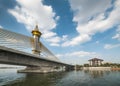 Extradosed Bridge on Chao Phraya River in Bangkok, Thailand Royalty Free Stock Photo