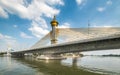 Extradosed Bridge on Chao Phraya River in Bangkok, Thailand Royalty Free Stock Photo