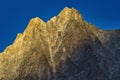 Extraordinarily beautiful Passu Cathedral Mountain Peak in Passu Valley Royalty Free Stock Photo