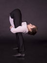 Extraordinary boy gymnast - yoga