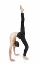 Extraordinary boy gymnast - yoga