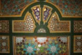 Extraordinary ceilings in the summer Palace of the Emir of Bukhara.