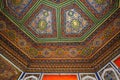 Extraordinary ceilings in the summer Palace of the Emir of Bukhara.