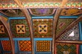 Extraordinary ceilings in the summer Palace of the Emir of Bukhara.