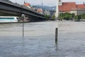 Extraordinary flood, on Danube in Bratislava