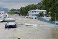 Extraordinary flood, on Danube river in Bratislava