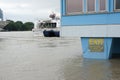 Extraordinary flood, on Danube river in Bratislava