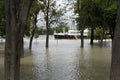 Extraordinary flood, on Danube river in Bratislava