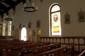 Extraordinary interior architecture of Immaculate Conception Church, Old Town, San Diego, California, 2016